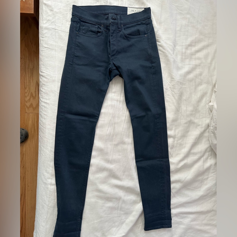 Rag & Bone Midnight Blue Button-Fly Jeans